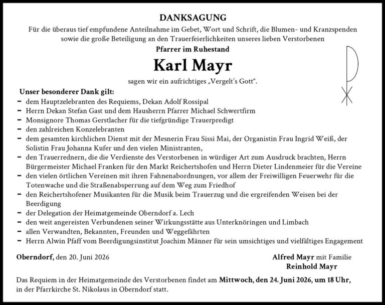 Dankschreiben 5 von Angehörigen an Bestattungen Joachim Männer