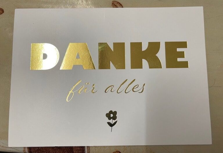 Dankschreiben von Angehörigen an Bestattungen Joachim Männer